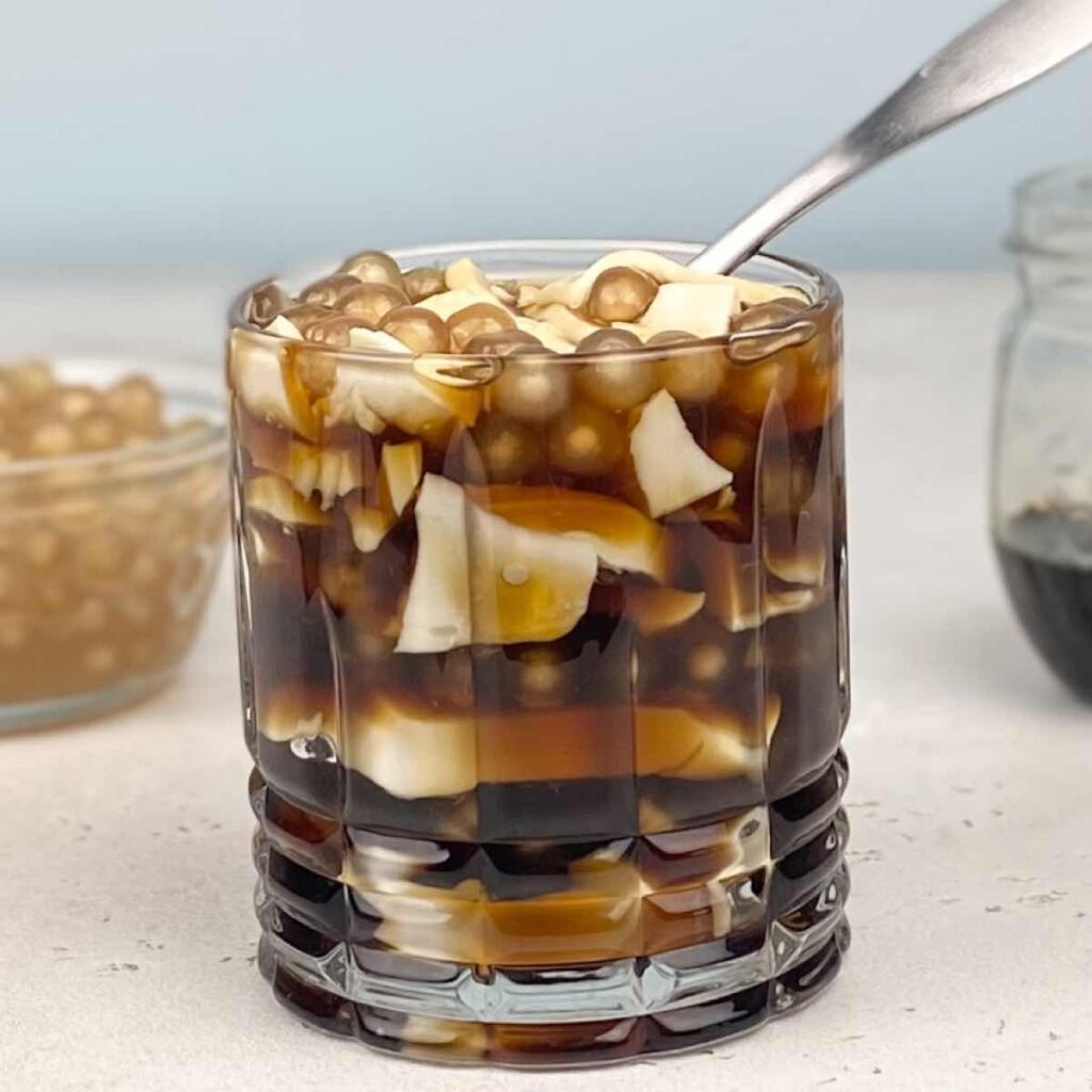 Taho: Filipino Silken Tofu with Sago Pearls and Syrup - Kitchen