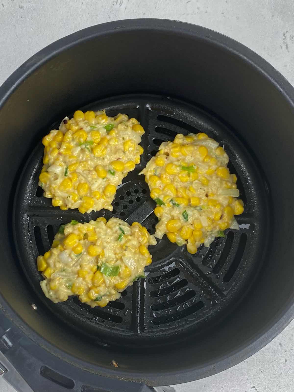 air fry corn fritters for 10 minutes