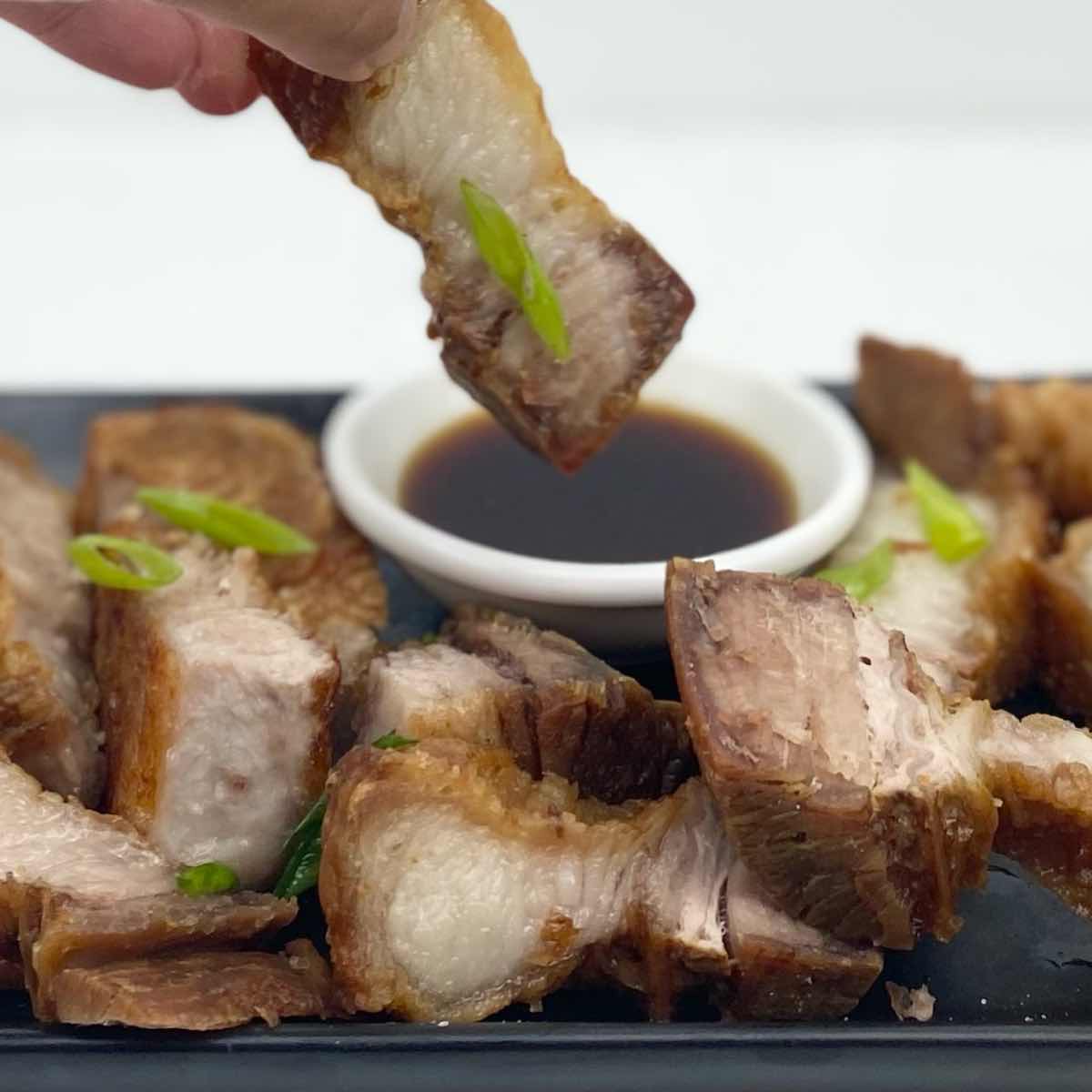 Air Fryer Lechon Kawali - Mae Serves You Food