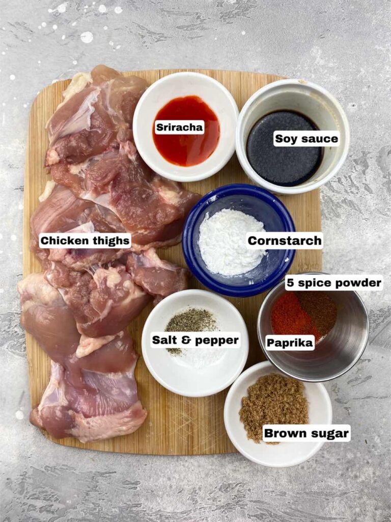 ingredients needed for soy glazed chicken thighs