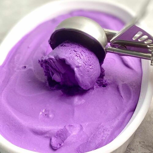 3 Ingredient Ube Ice Cream (No Churn)