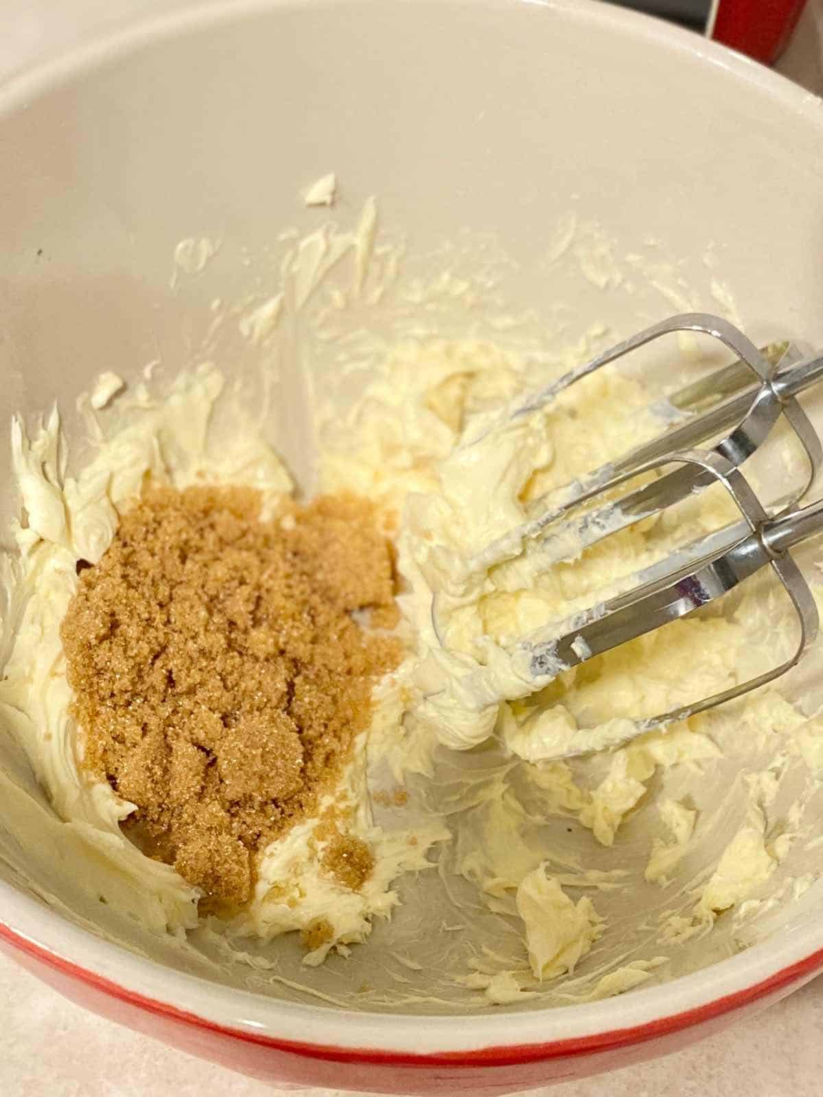 cream butter and sugar in a bowl to make filipino coconut macaroons